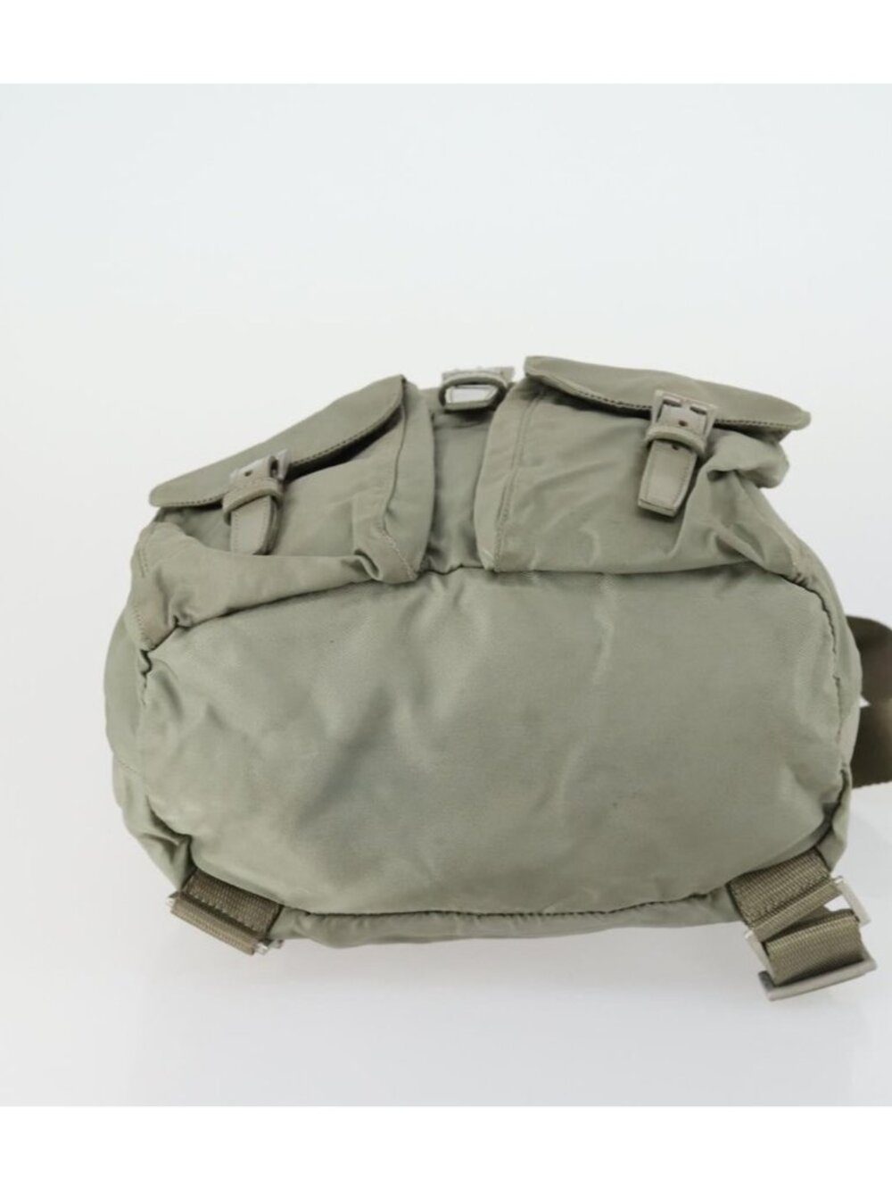 PRADA Backpack Nylon Beige Silver - Picture 4 of 16